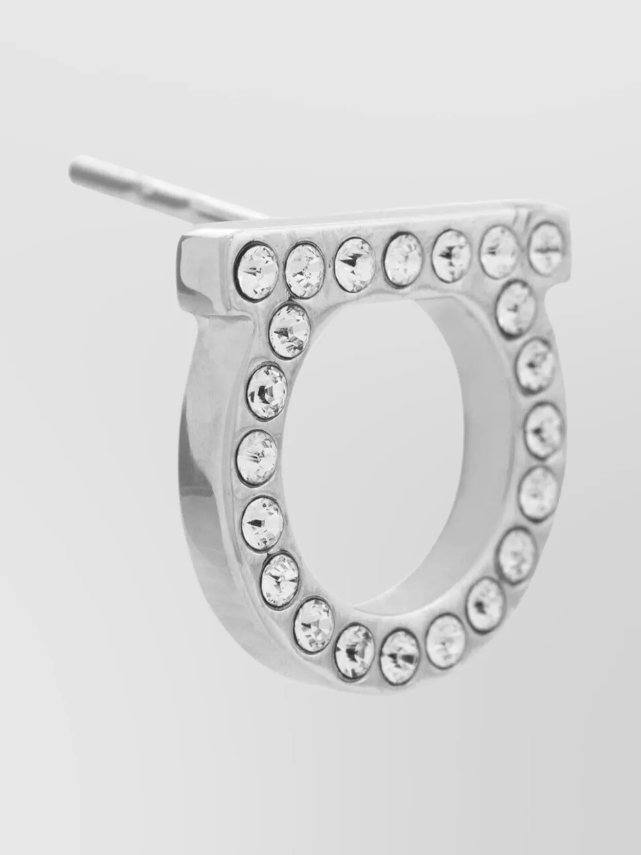 Ferragamo Crystal Stud Earrings - L