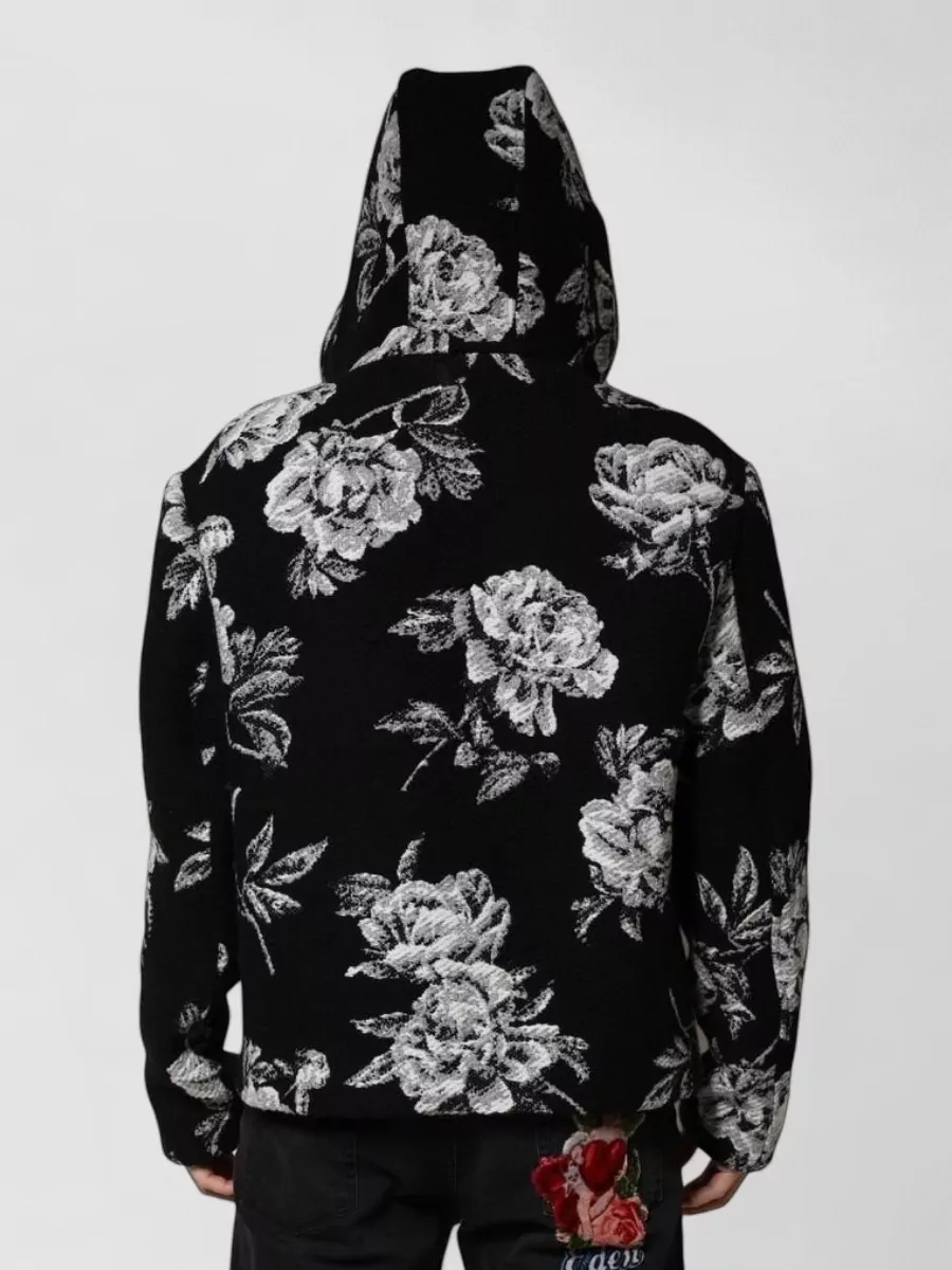 Dolce&Gabbana Floral Print Hooded Jacket