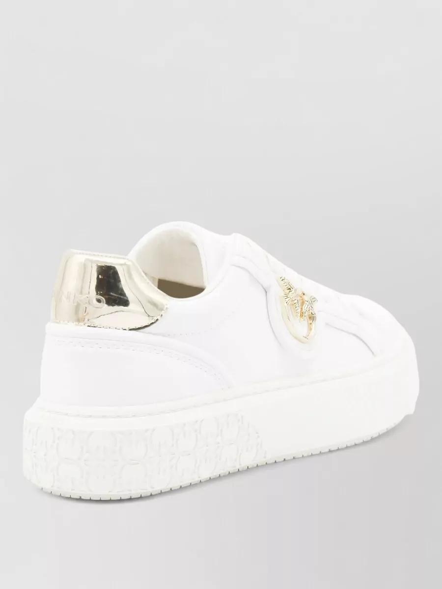 Pinko Leather Low-Top Sneakers