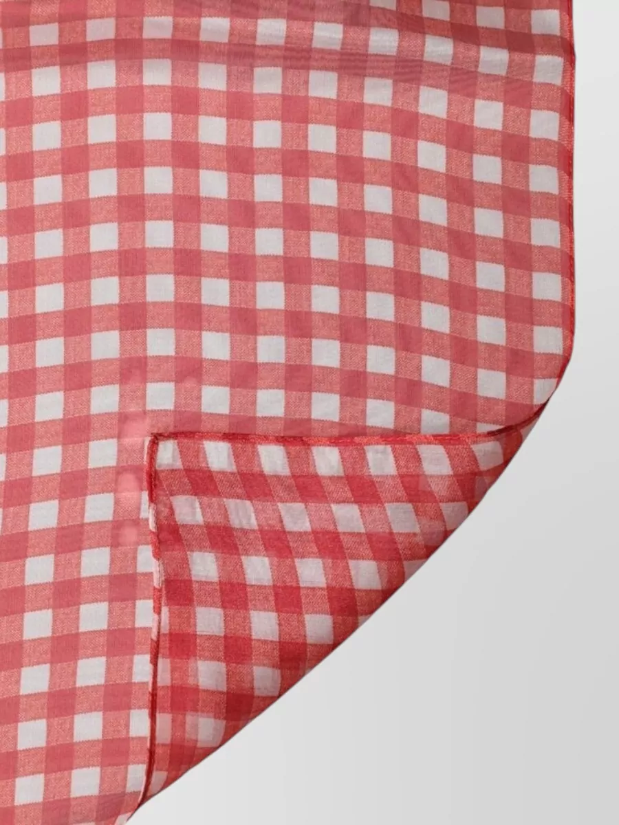 Dolce&Gabbana Silk Checked Scarf