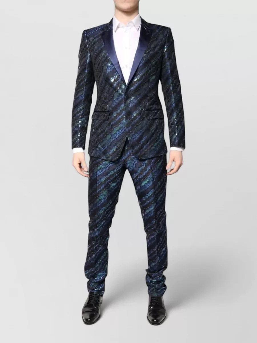 Dolce&Gabbana Silk-blend slim-fit single-breasted suit