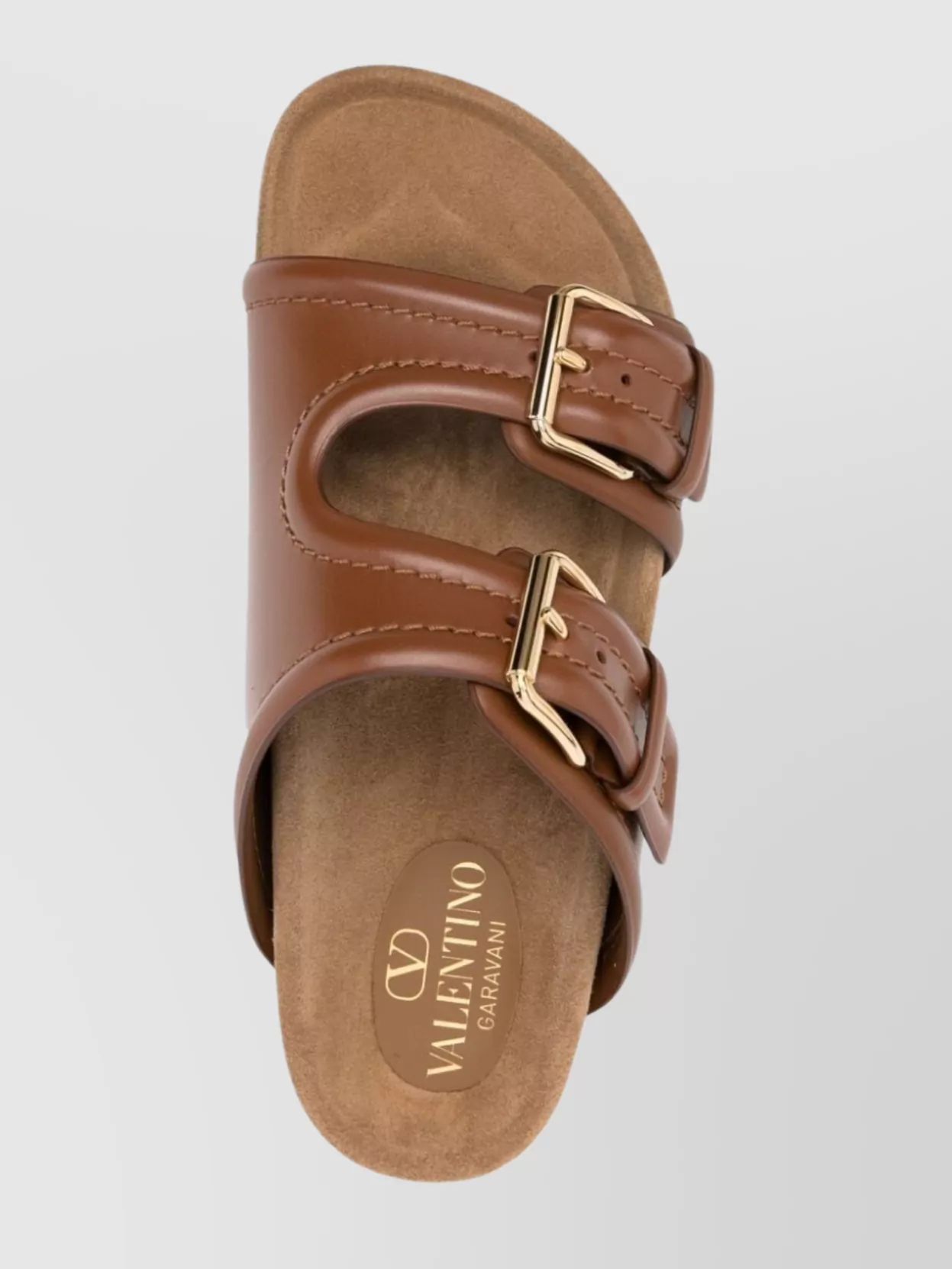 Valentino Garavani Leather Sandals Vlogo Logo