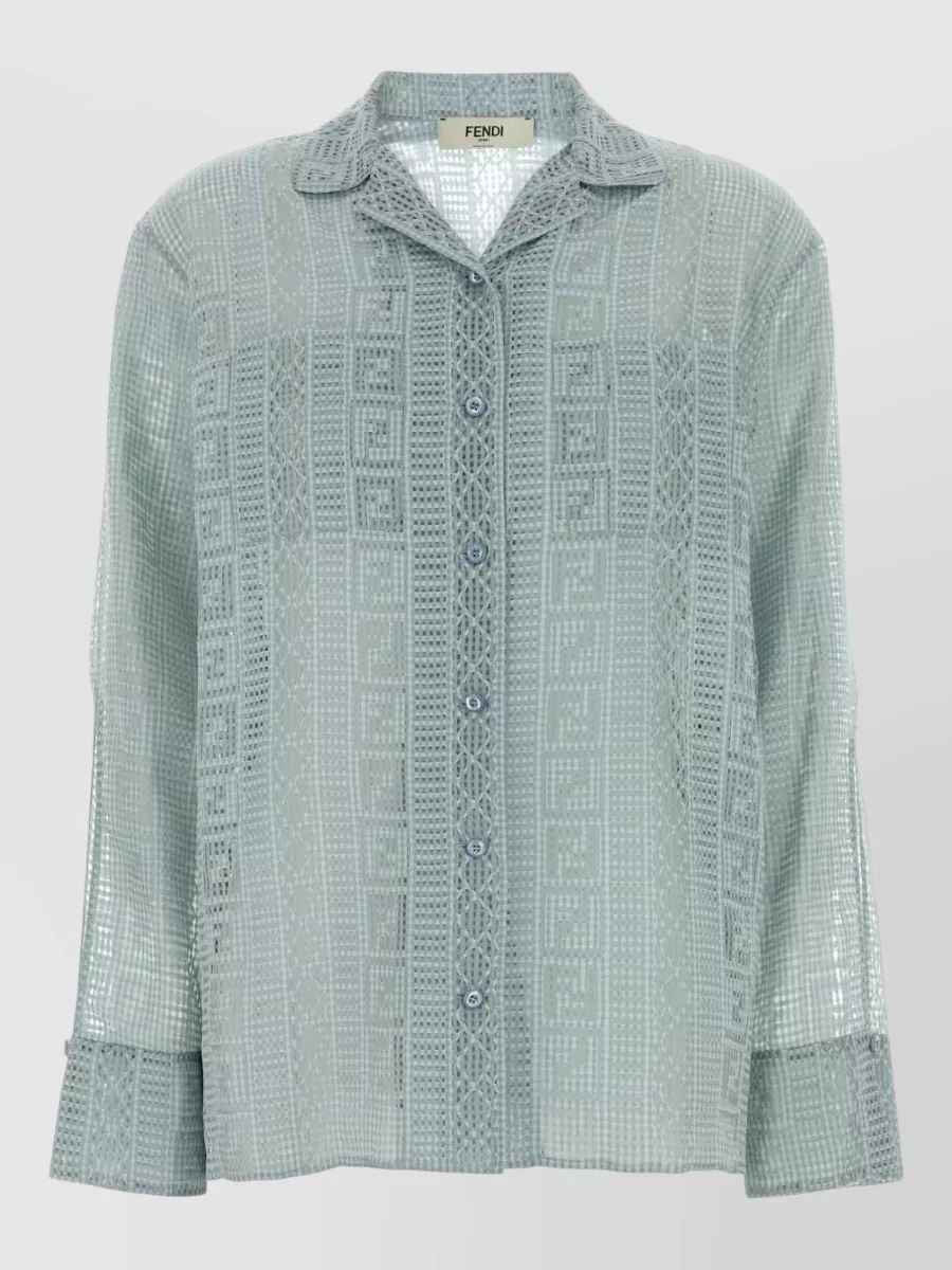 Fendi Silk-Blend Devore Shirt