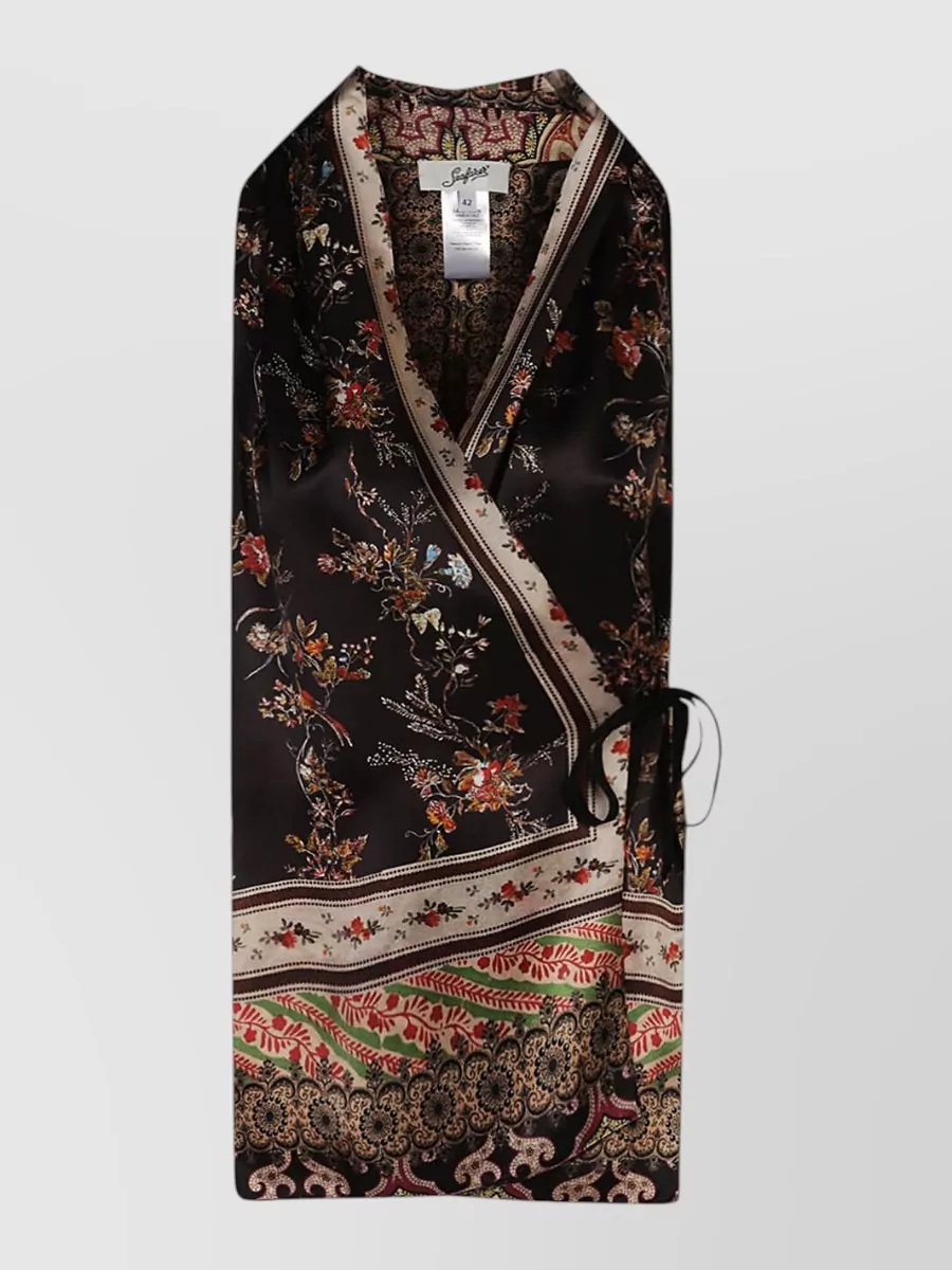 Seafarer Silk printed wrap tunic