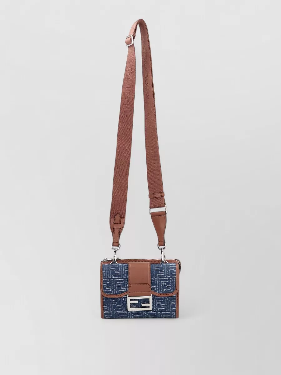 Fendi leather clutch bag