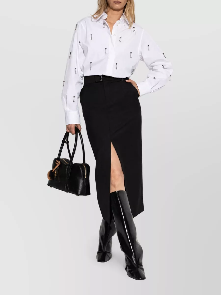 Stella Mccartney Crystal-Embellished Cotton Shirt