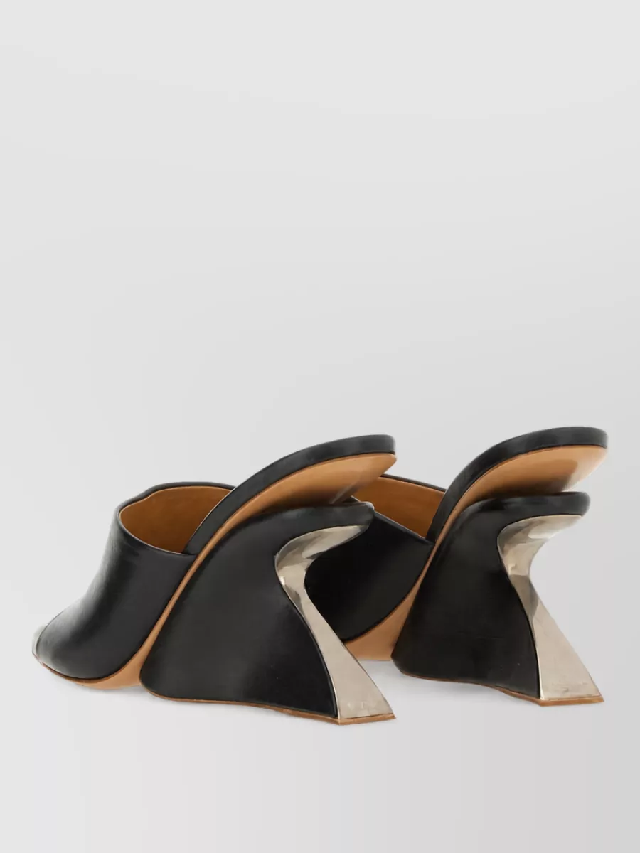 Off-White Leather Mules