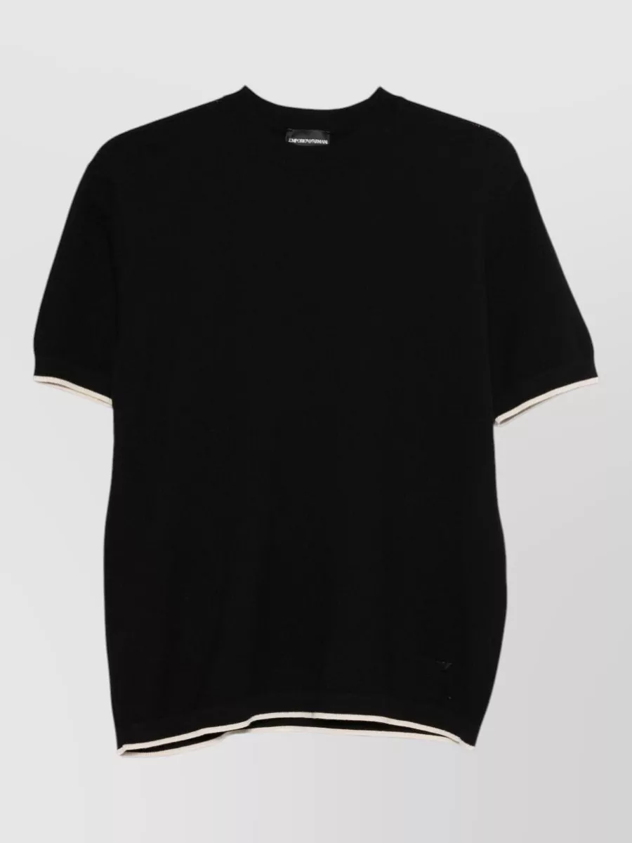 Emporio Armani Cotton short-sleeve knitted t-shirt