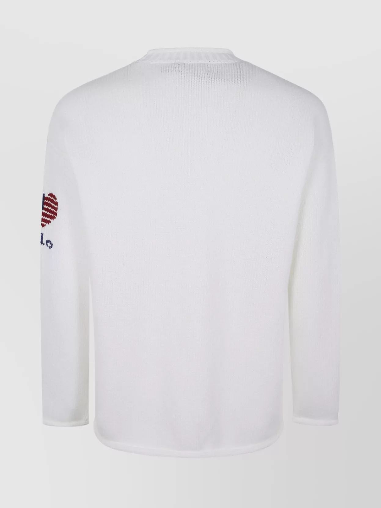 Polo Ralph Lauren Long Sleeve Pullover With American Flag And Heart Motif