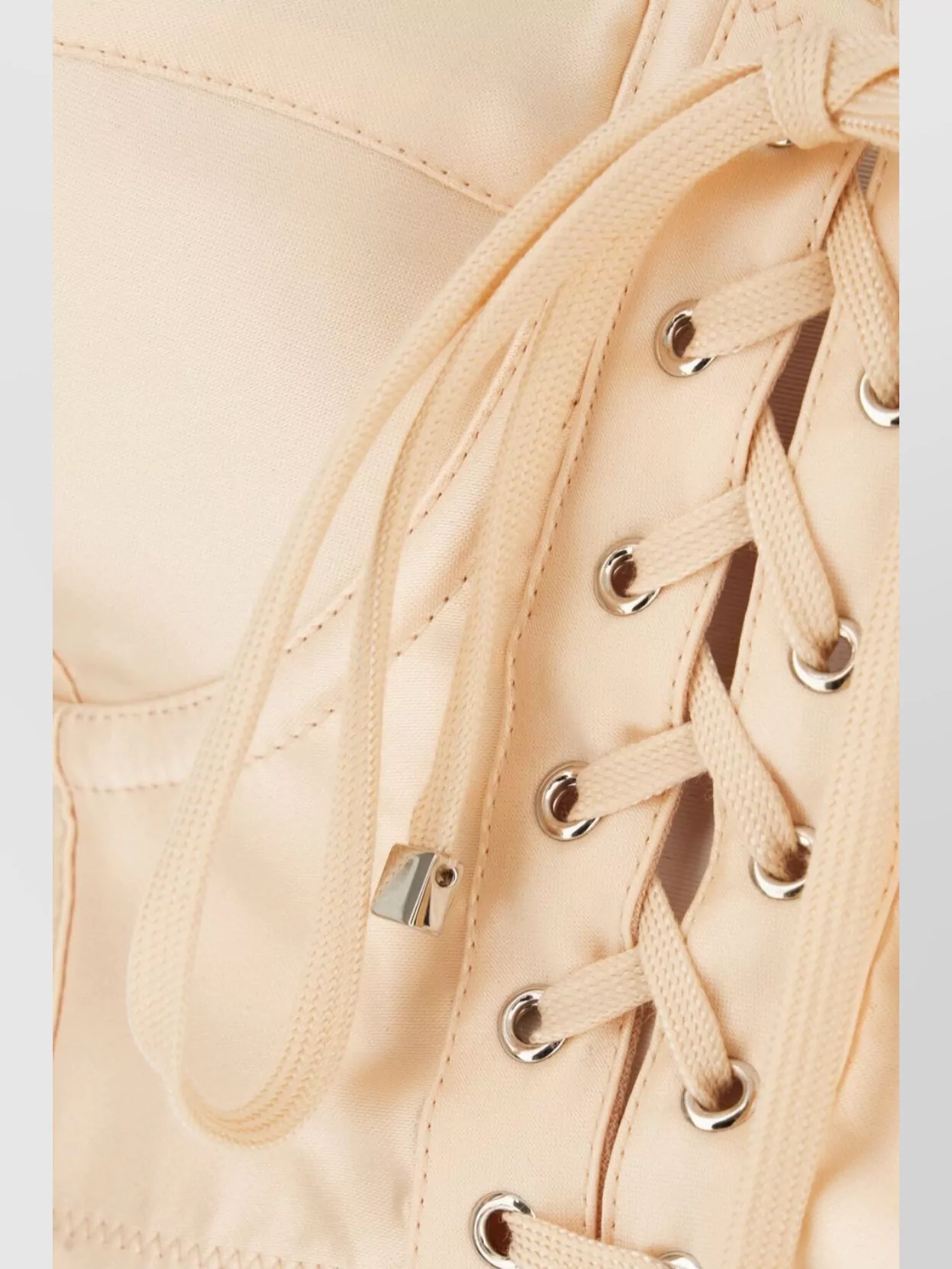 Dolce & Gabbana Stretch Polyester Blend Top With Underwire Cups In Neutral