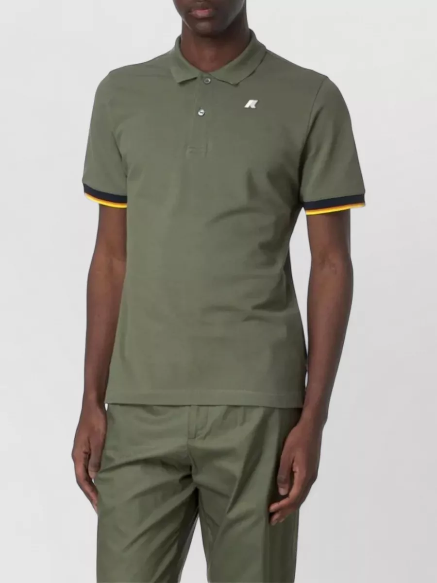 K-Way Cotton Short-Sleeve Polo Shirt