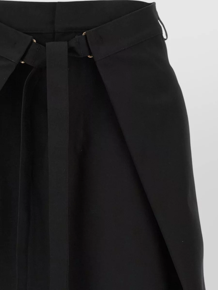 Darkpark Stella Wide Leg Cuffed Hem Trousers