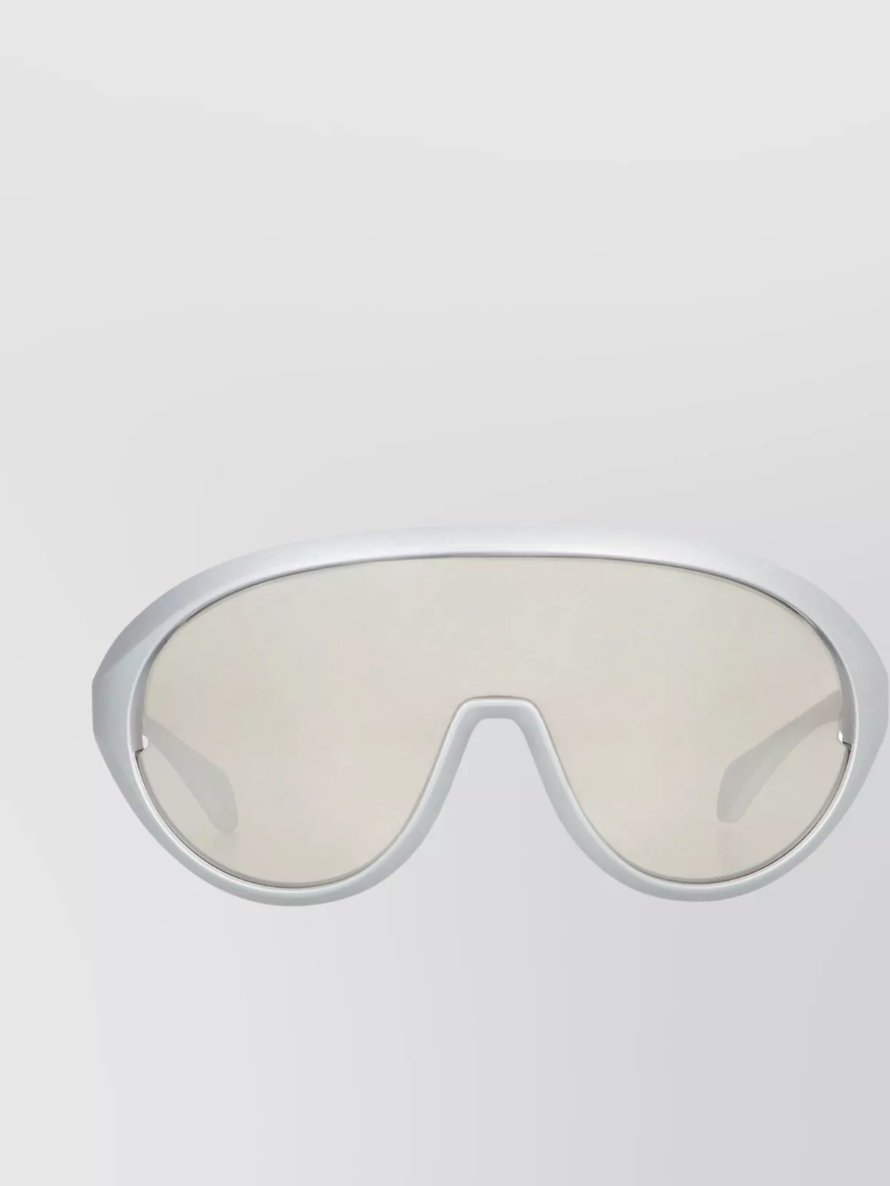 Moncler Oversized Oval Sunglasses With Curved Arms