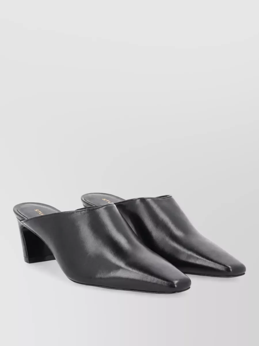 Stuart Weitzman leather mules