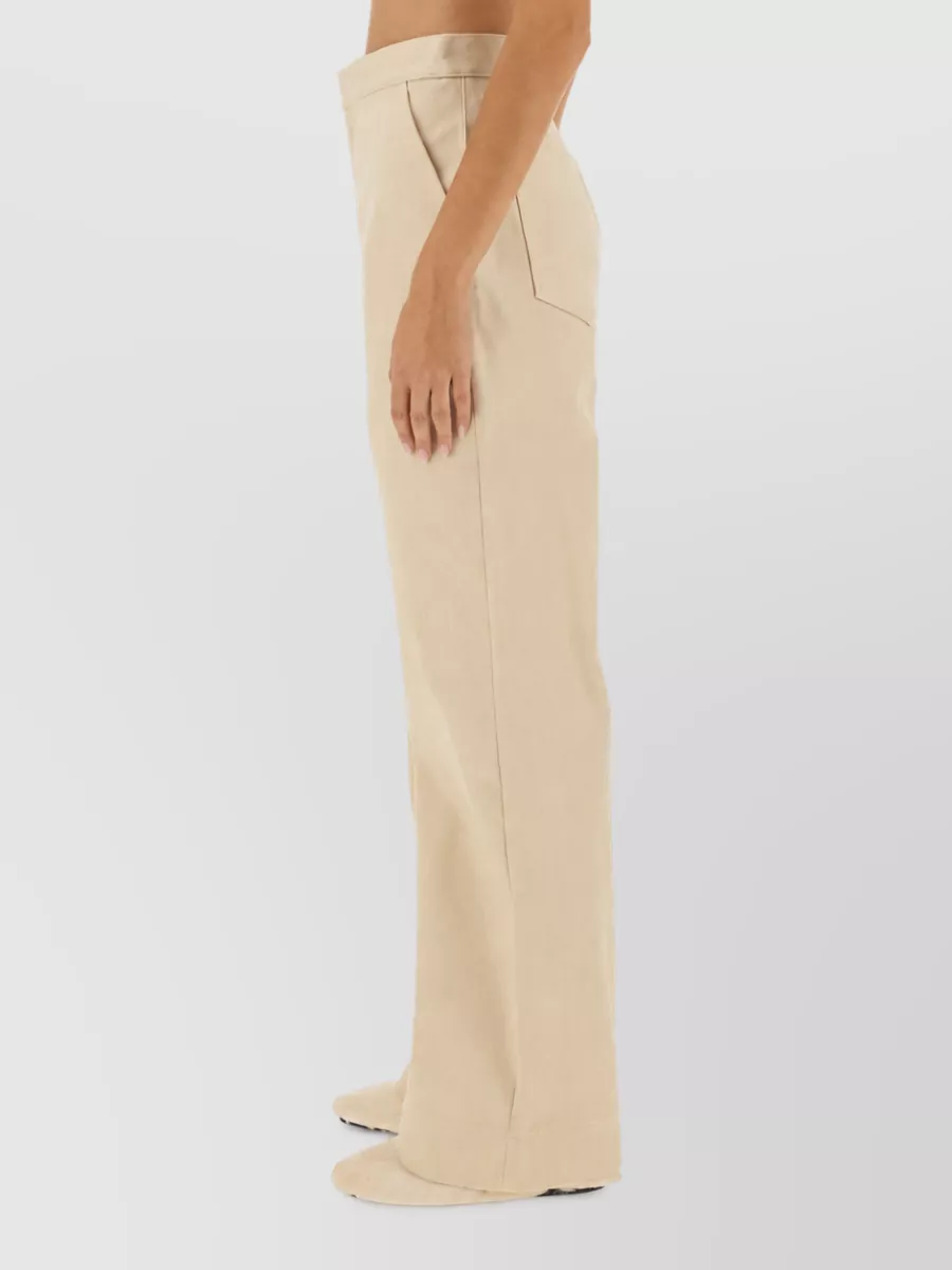 Jil Sander Flared Wide-Leg Trousers