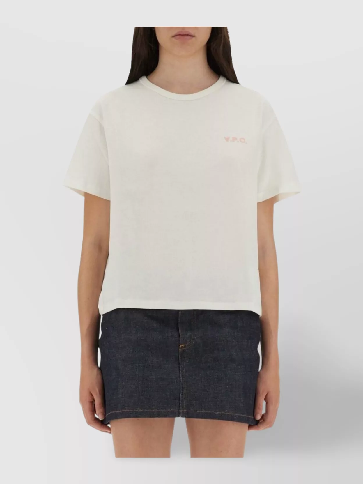 Apc Vpc Boxy Fit Crew Neck T-shirt In White