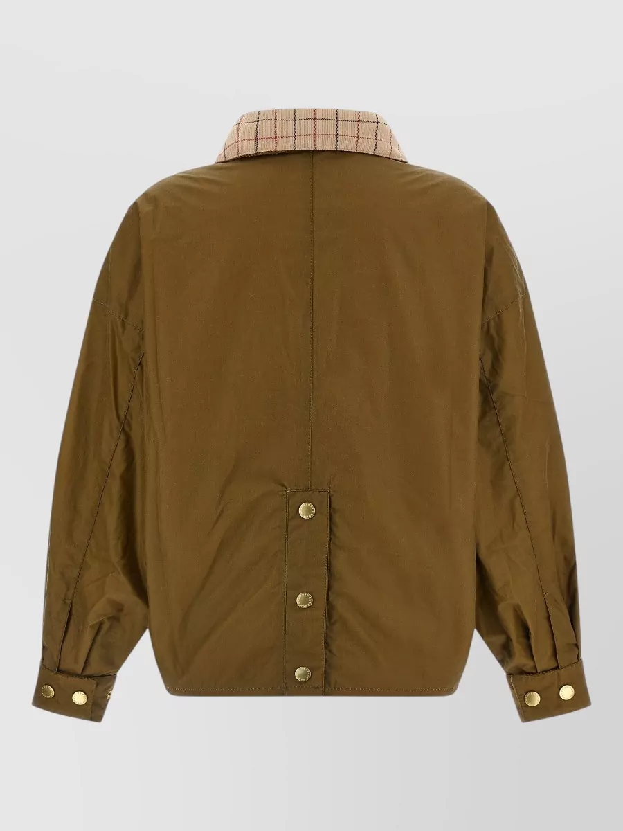 Barbour Waxed Cotton Bomber Jacket