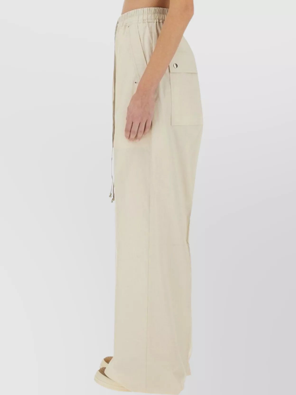 Rick Owens Trousers Wide Leg Elastic Waistband