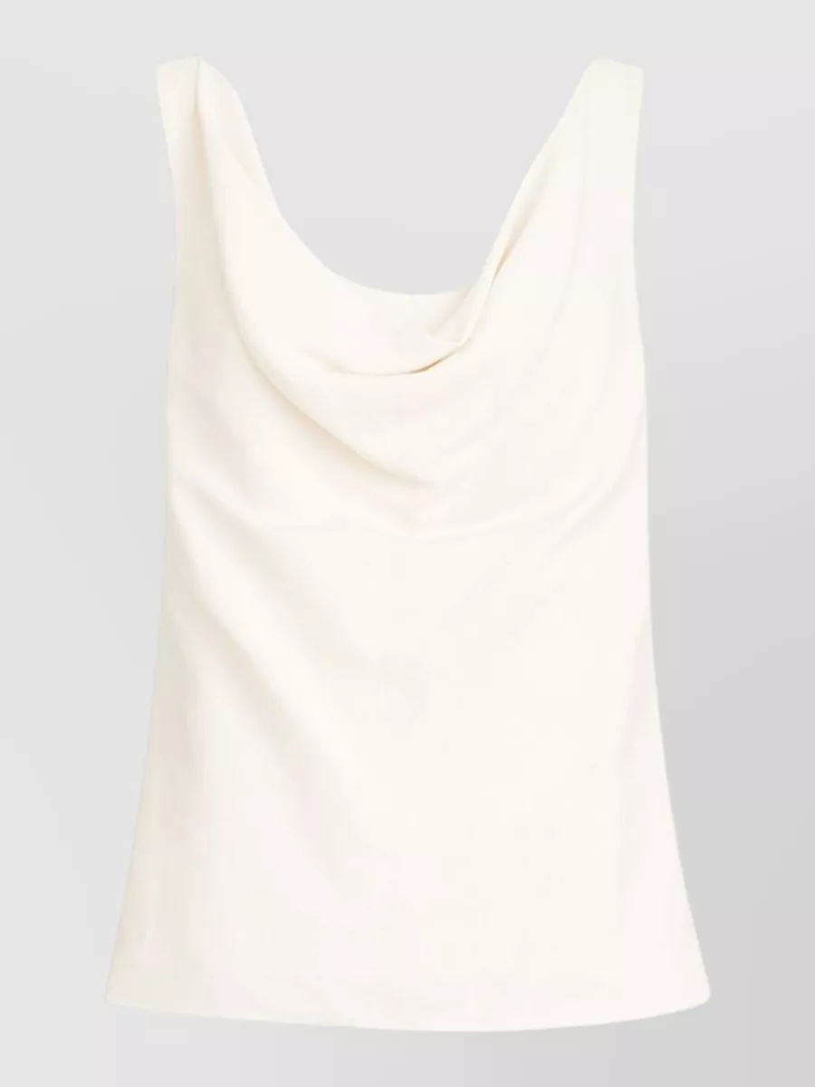 Brunello Cucinelli Cowl Neck Sleeveless Top