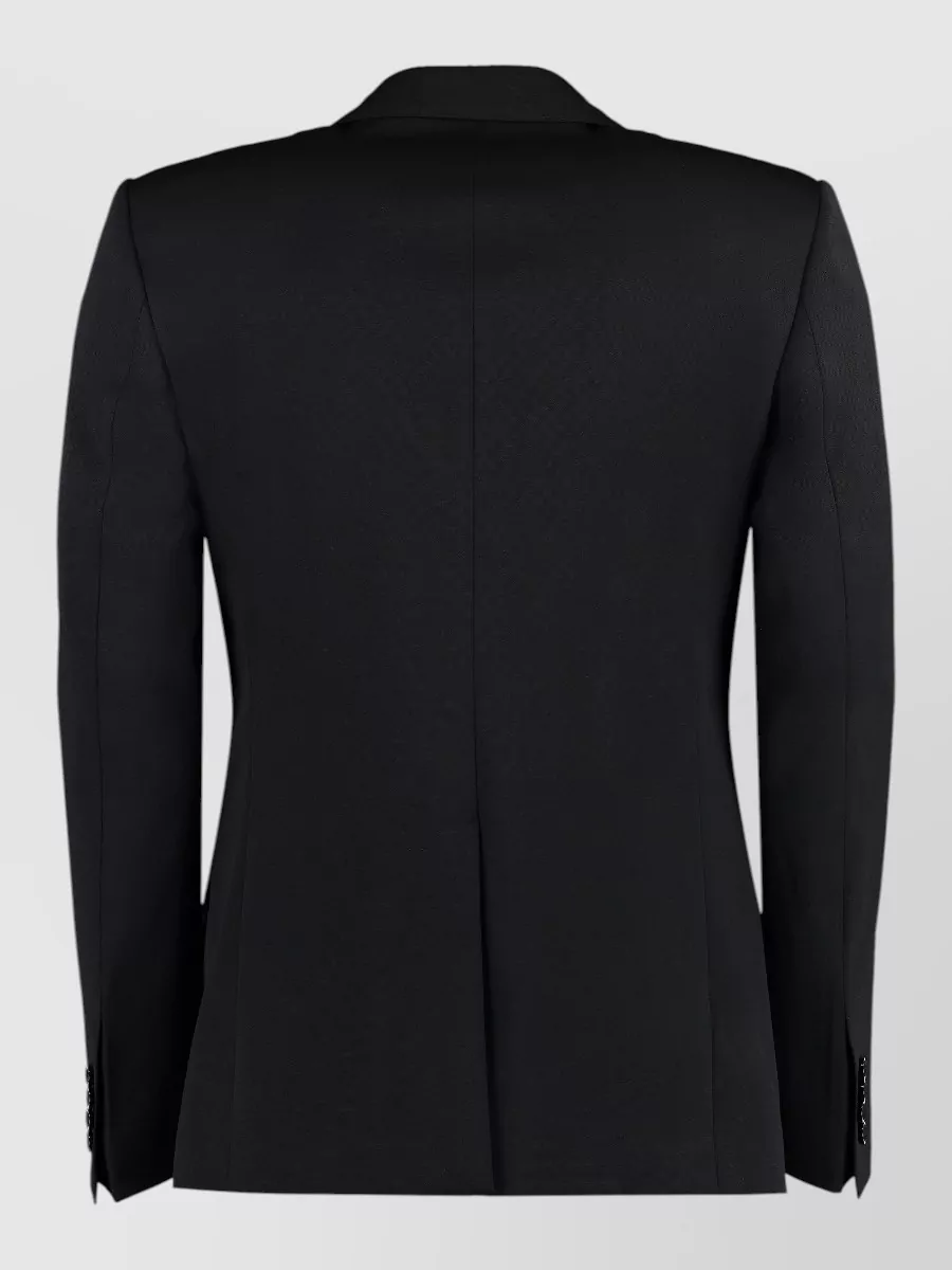 Dolce&Gabbana Virgin Wool Single-Breasted Tuxedo Jacket