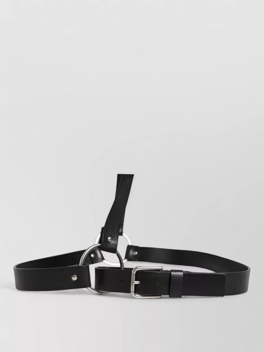Dolce&Gabbana Leather Double Strap Belt
