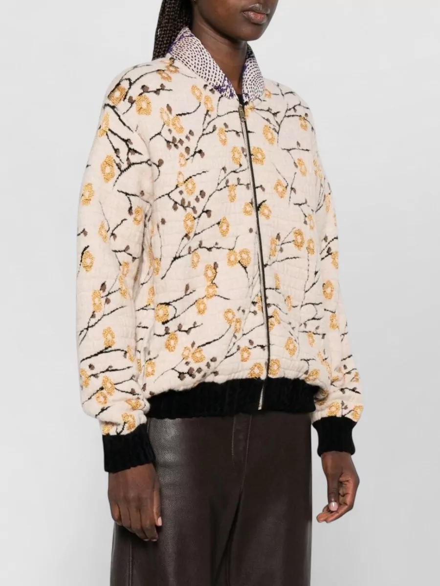 Forte Forte Floral Jacquard Bomber Jacket