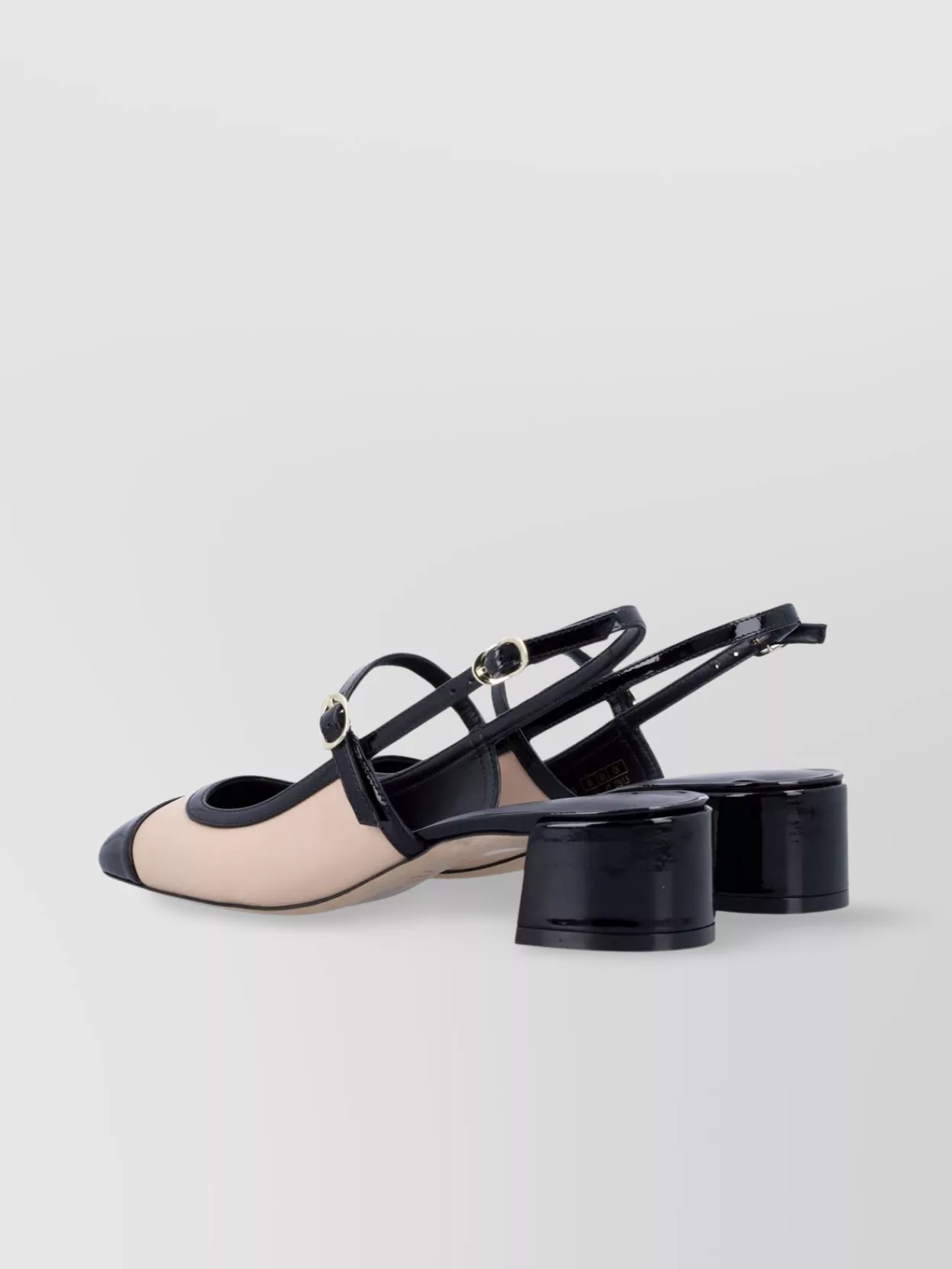 Stuart Weitzman Two-Tone Patent Leather Mary Jane Pumps