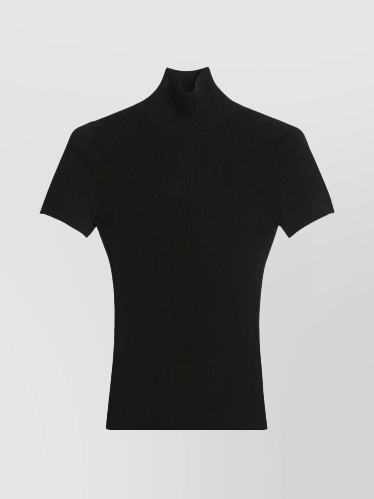 Max Mara High Neck Wool Knit Sweater Clothing In Black