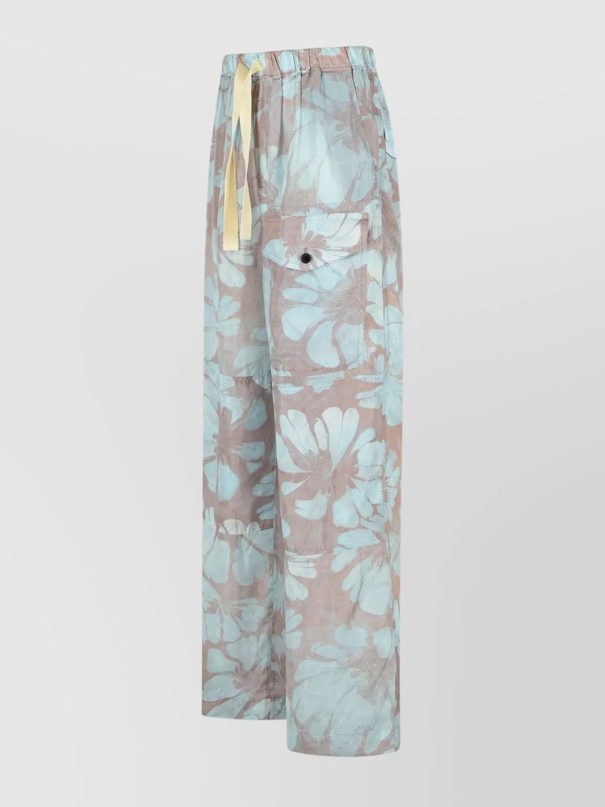 Dries Van Noten Viscose Trousers With Floral Pattern And Pockets