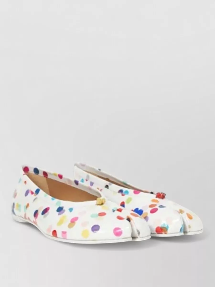 Maison Margiela Printed Tabi Ballerina Shoes