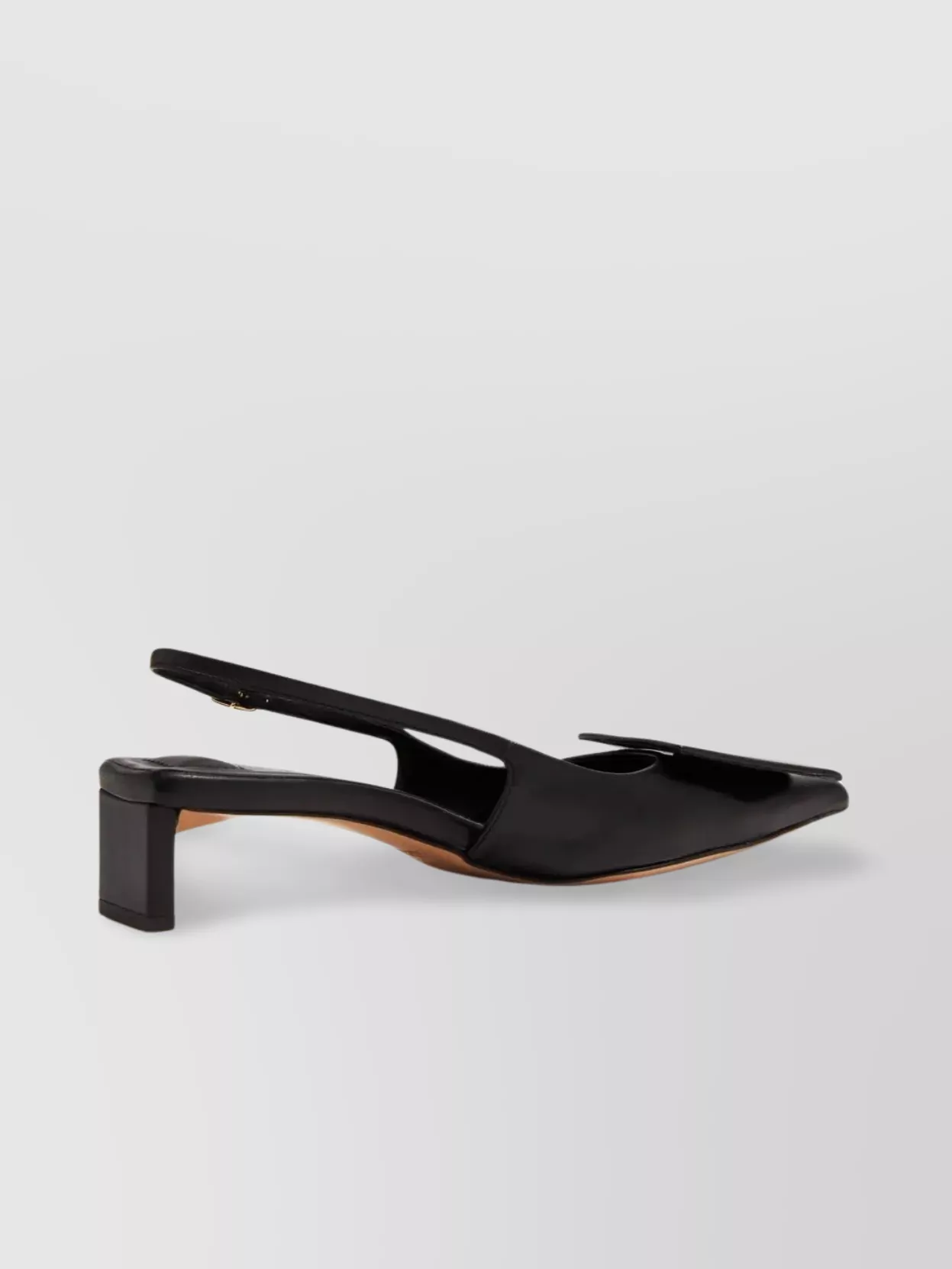 Jacquemus Pointed Toe Pumps With Geometric Embellishments