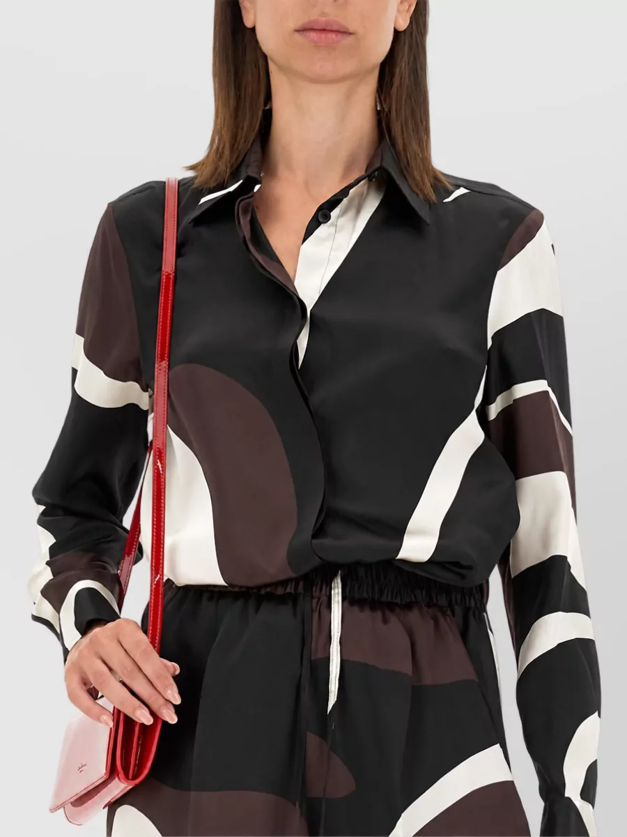 Kiton Silk Printed Blouse