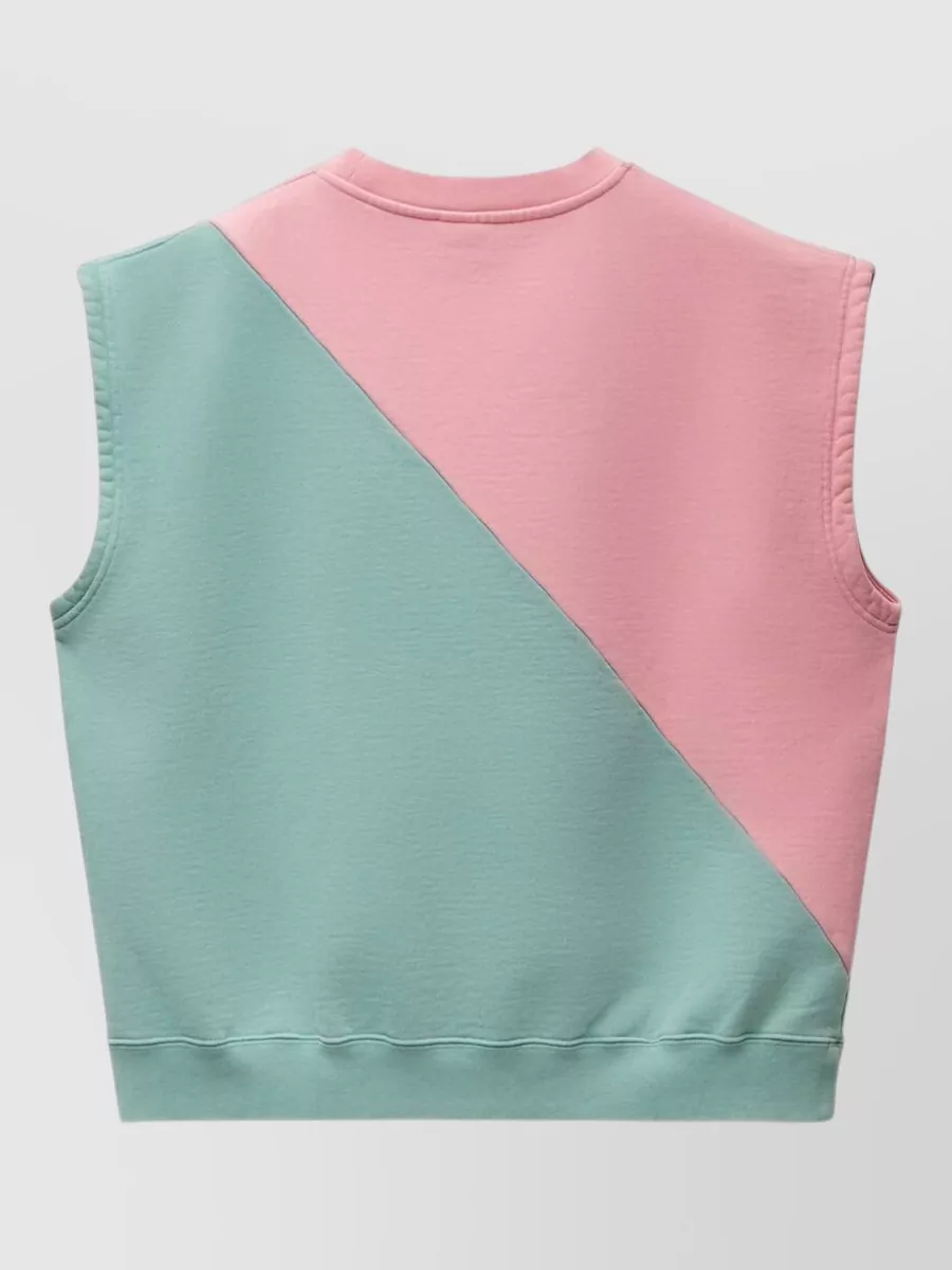 Versace Short-Sleeve Cotton Crewneck Sweatshirt