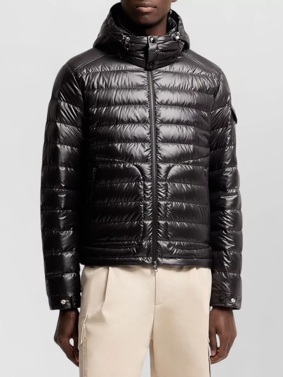 Moncler Lauros Hooded Short Down Jacket