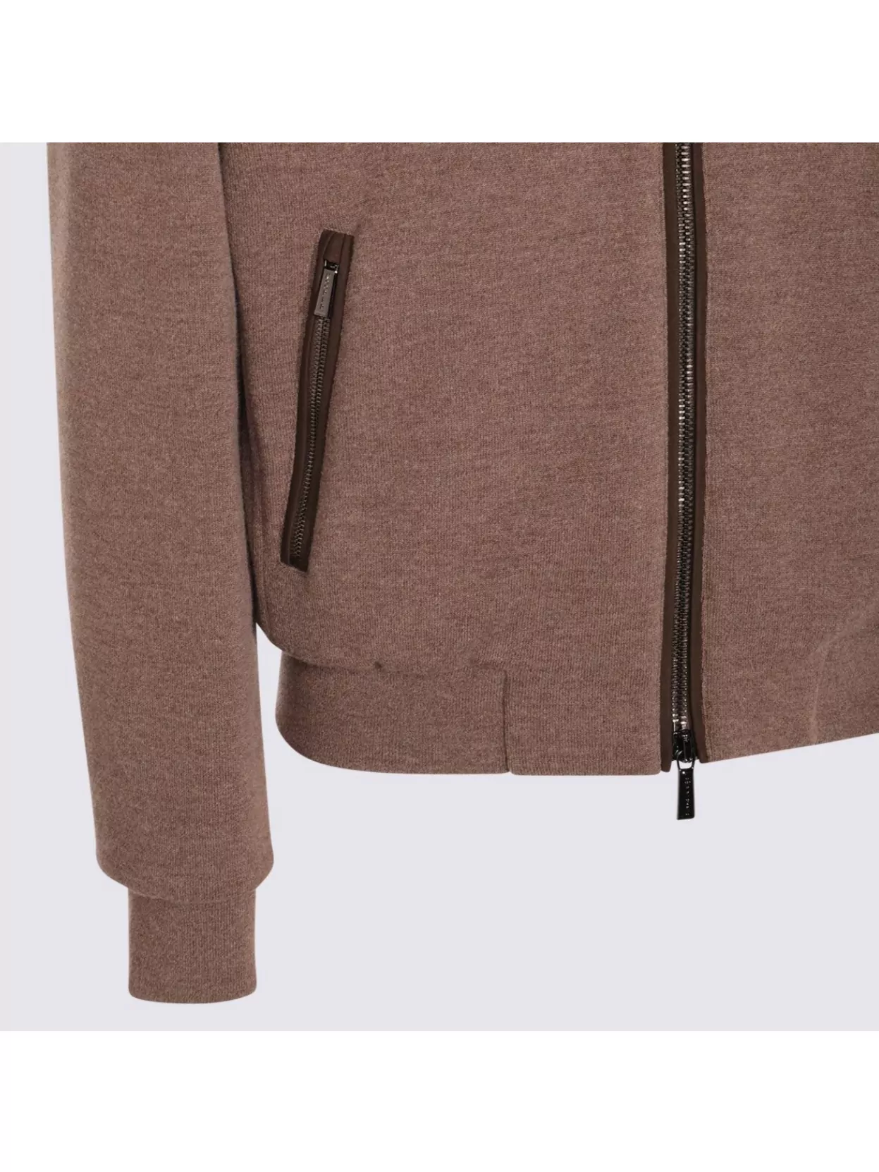 Moorer Boudin Quilted Goose Down Padded Bomber Jacket In Brown