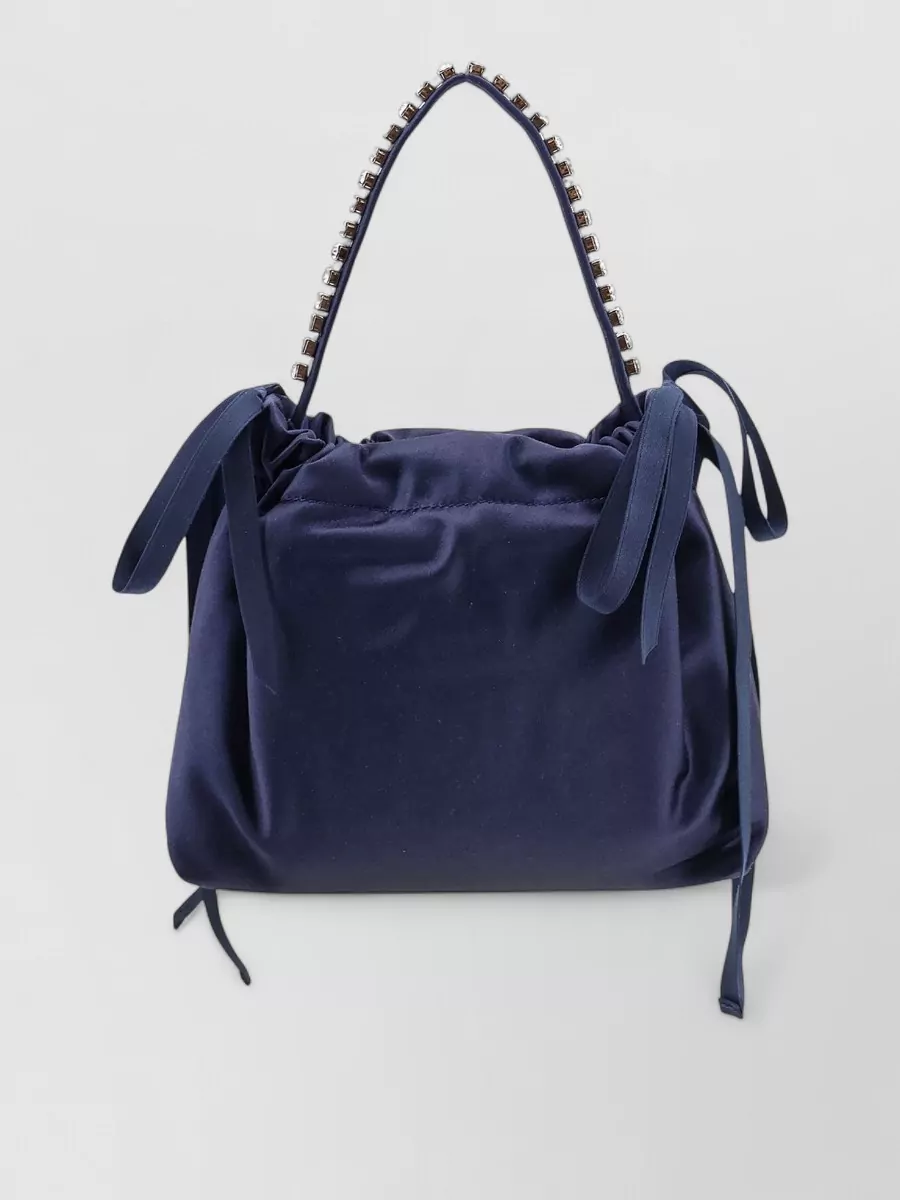 Jimmy Choo cinch satin shoulder bag