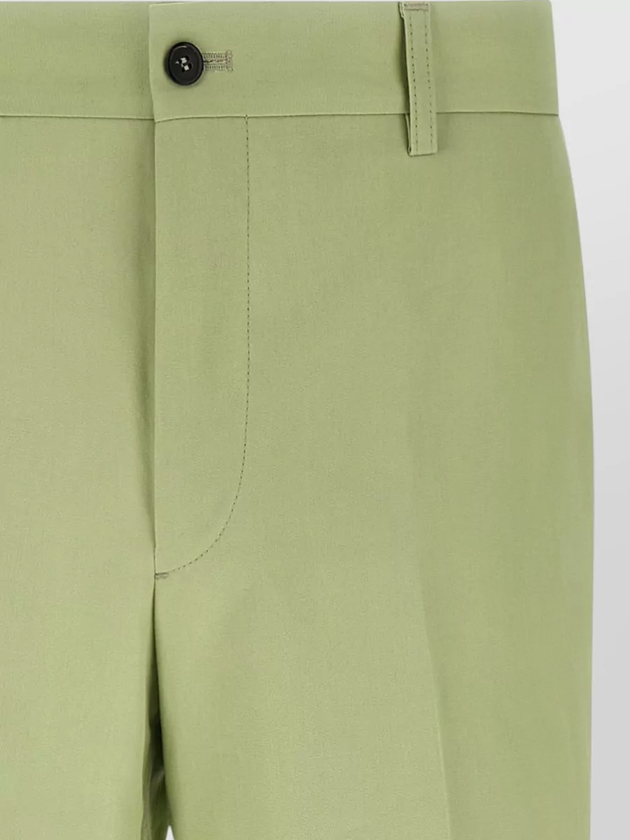 Prada Straight-Leg Poplin Tailored Shorts