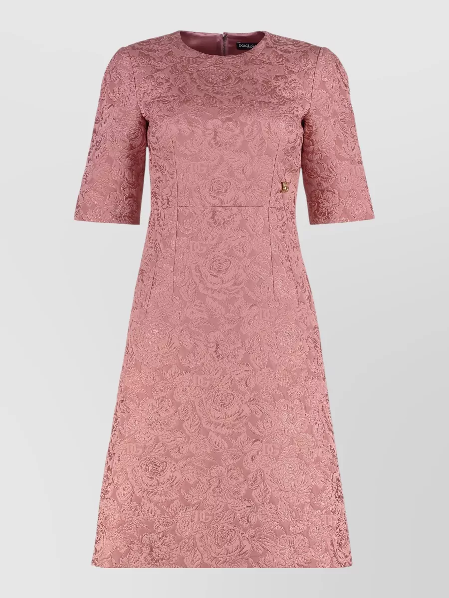 Dolce&Gabbana Floral Jacquard Midi Dress