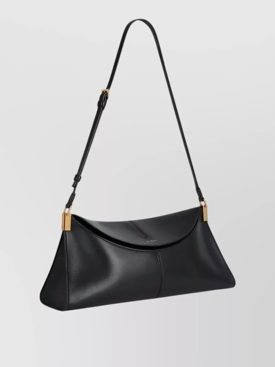 Balmain Na Leather Clutch Bag