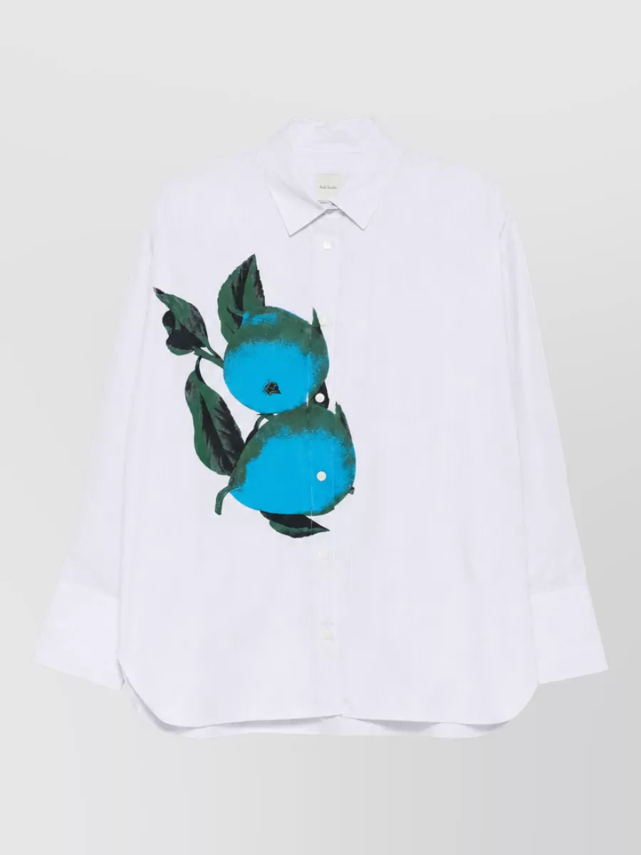 Paul Smith Fruit print cotton shirt