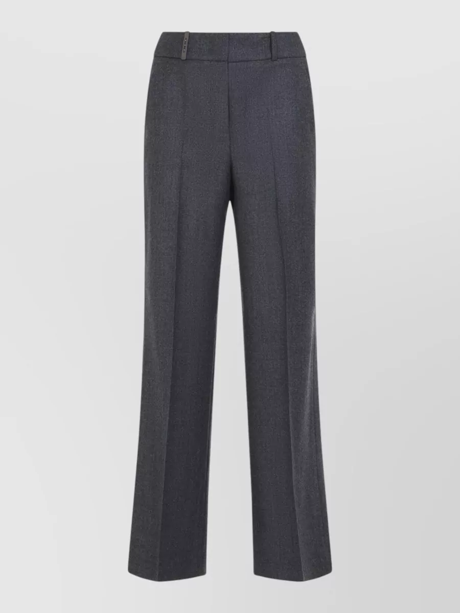 Peserico high-rise straight-leg suit trousers