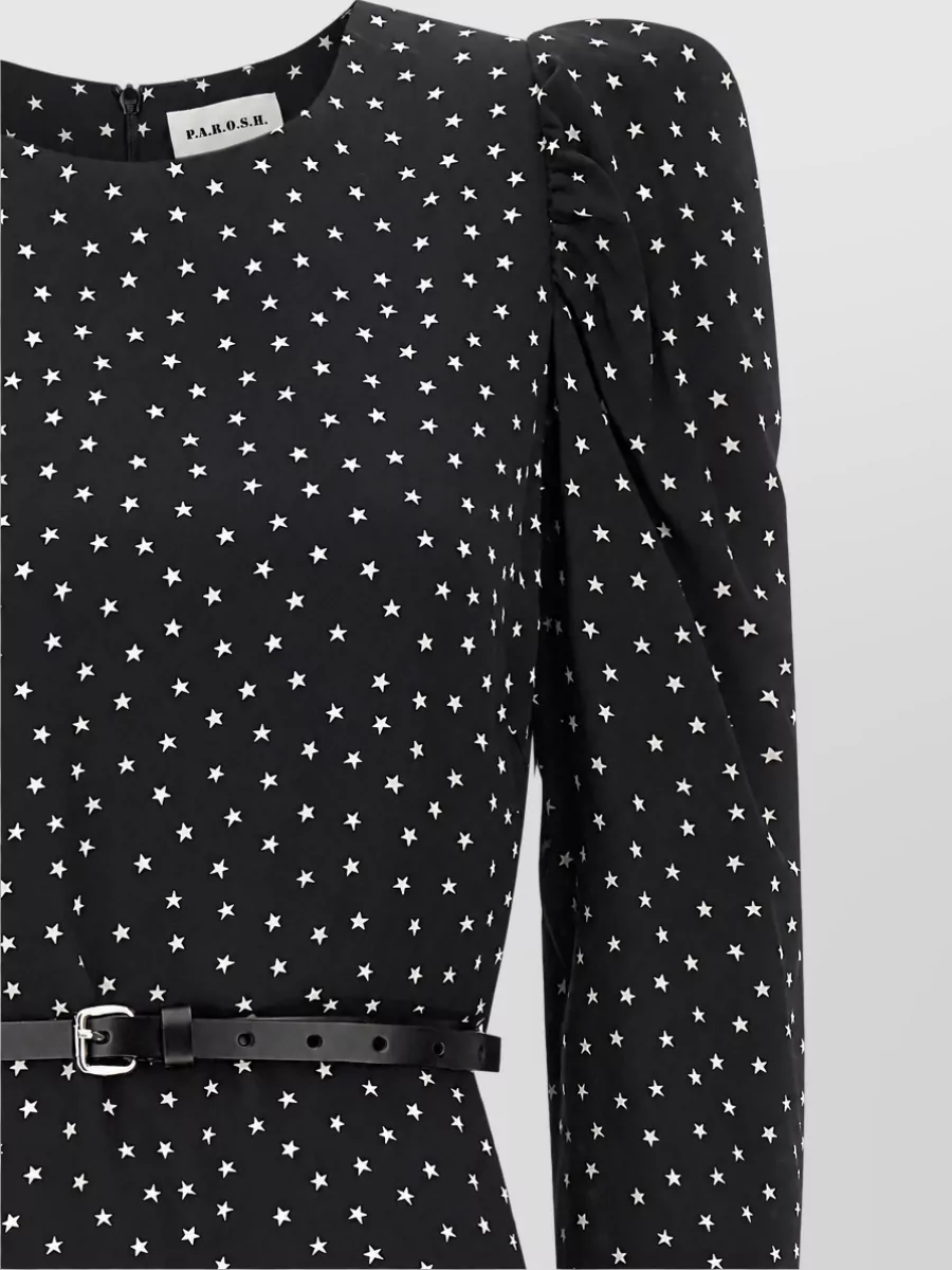 P.a.r.o.s.h. Silk Star-Print Maxi Dress