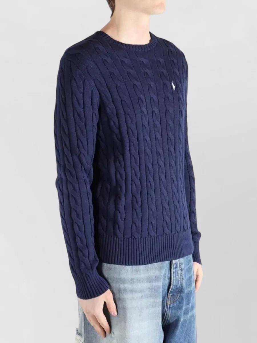 Polo Ralph Lauren Ribbed Cotton Long-Sleeve Crew-Neck Jumper