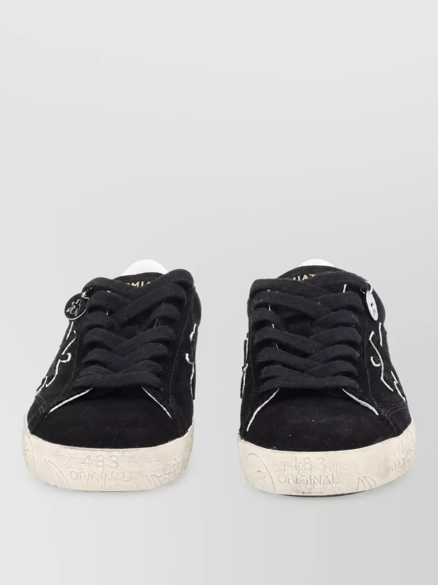 Premiata Leather Lace-Up Sneakers