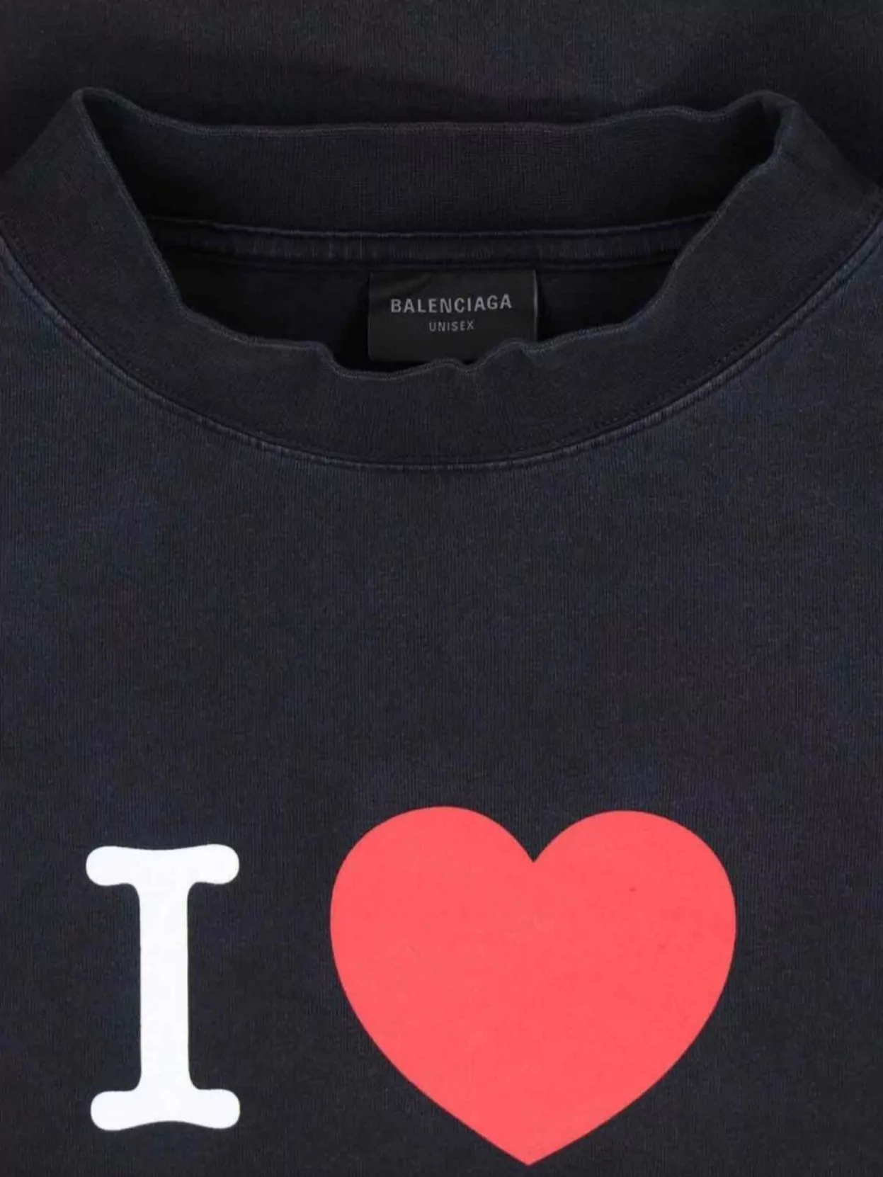 Balenciaga Crew Neck Graphic Print Short Sleeves