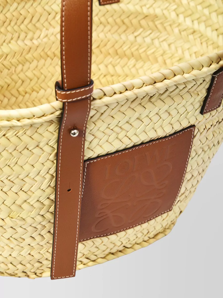 Loewe Palm Leaf Basket Leather Shoulder Bag