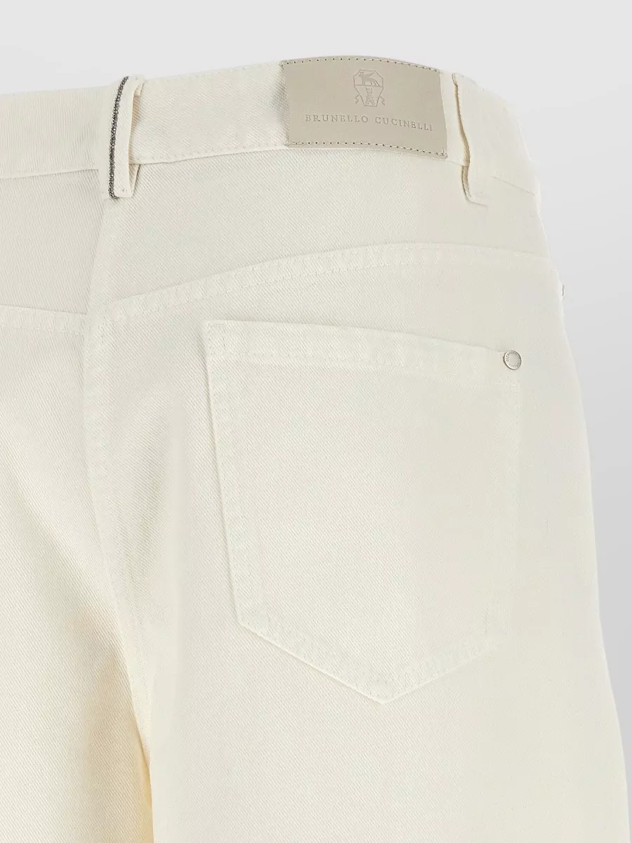 Brunello Cucinelli Denim High-Rise Wide-Leg Jeans