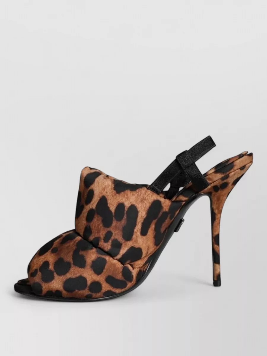 Dolce&Gabbana Leopard-Print Slingback Sandals