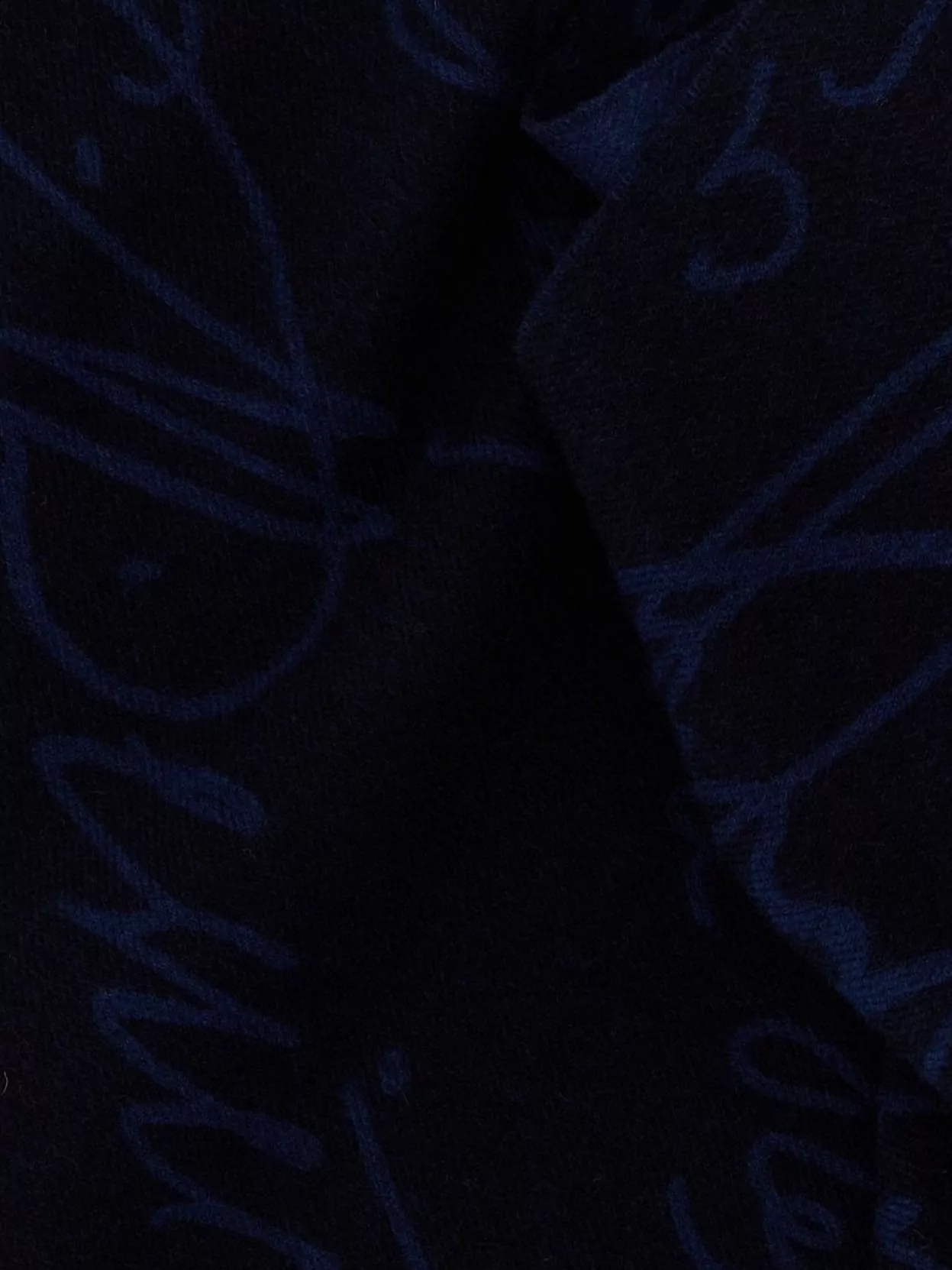 Berluti Abstract Pattern Scarf Fringed Edges