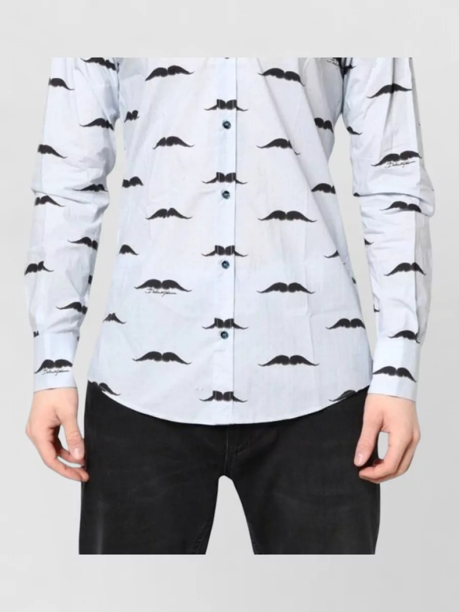 Dolce&Gabbana cotton printed long-sleeve dress shirt